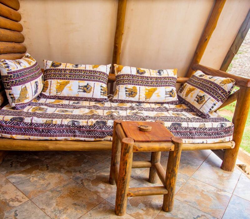 Boma Simba Lodge Tsavo East Cabin Porch Entrance